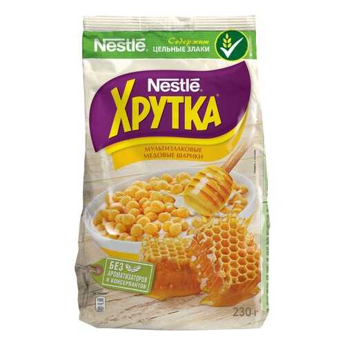 Готовые завтраки Nestle медовые шарики хрутка 230 г в ВкусВилл