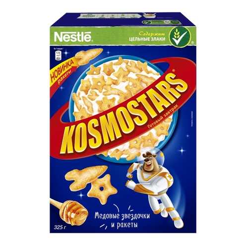 Готовый завтрак Kosmostars звездочки и галактики медовый 325 г в ВкусВилл