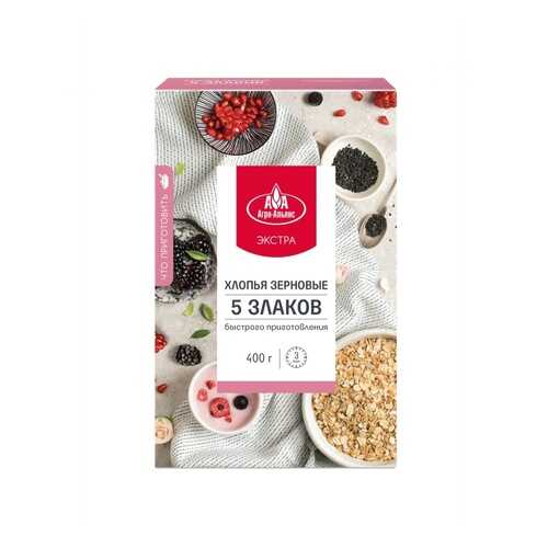 Хлопья Агро-Альянс Экстра 5 злаков, 400 гр в ВкусВилл