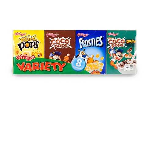 Хлопья ассорти, Kelloggs, 8х25 г, Франция в ВкусВилл