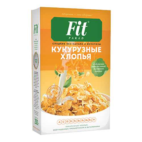 Хлопья Fit Parad кукурузные в ВкусВилл