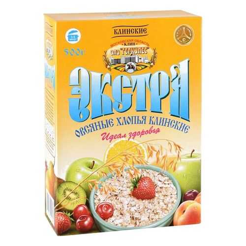 Хлопья овсяные Клинские экстра 500 г в ВкусВилл