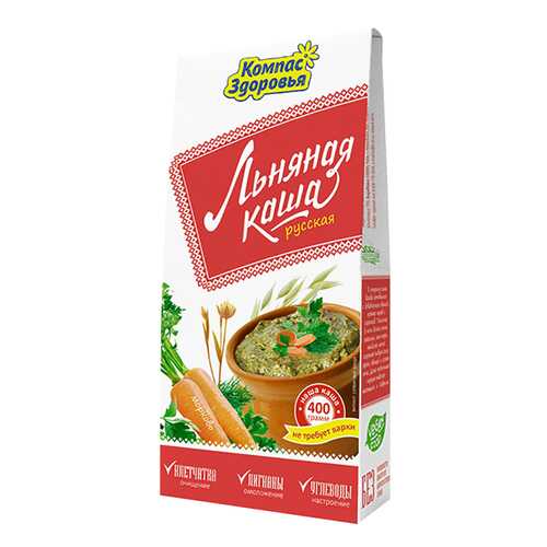 Каша льняная Компас Здоровья русская 400 г в ВкусВилл