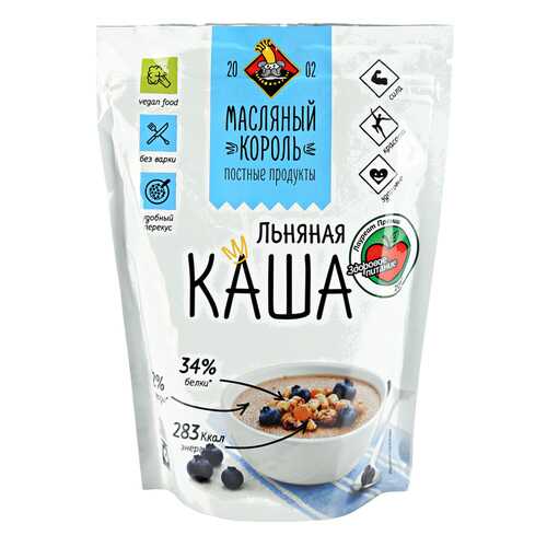 Каша Масляный Король льняная 300 г в ВкусВилл