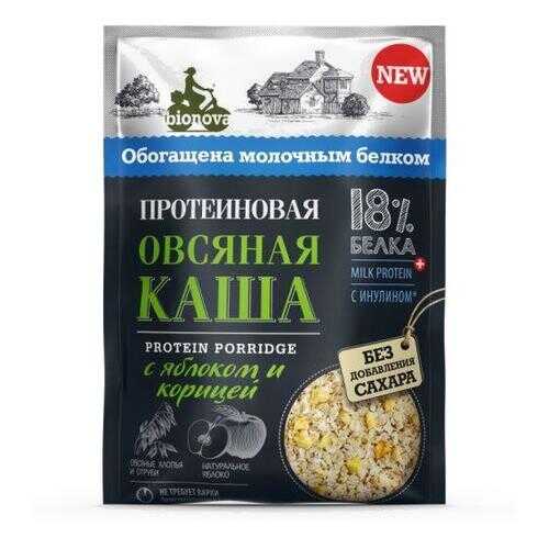 Каша овсяная Bionova Протеиновая с яблоком и корицей 40г в ВкусВилл