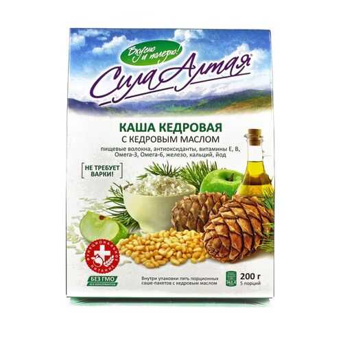 Каша Специалист кедровая с кедровым маслом 200 г в ВкусВилл