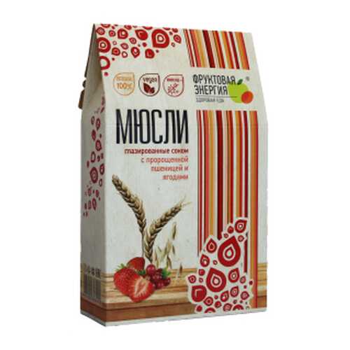 Мюсли мультизлаковые ягодные Фруктовая Энергия 310 г в ВкусВилл