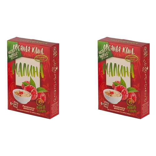 Овсяная каша с малиной б/п -2 Ricos 480 г в ВкусВилл