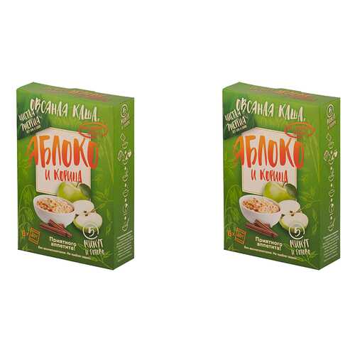 Овсяная каша с яблоком и корицей б/п -2 Ricos 480 г в ВкусВилл