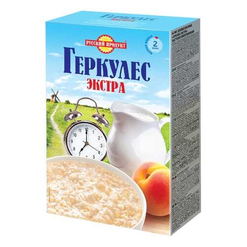 Овсяные хлопья Геркулес экстра быстрого приготовления 350 г в ВкусВилл
