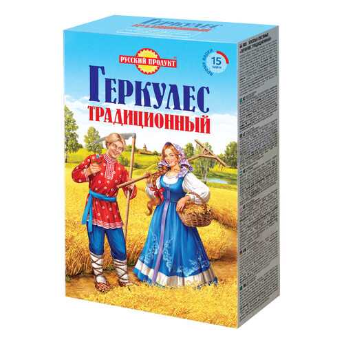 Овсяные хлопья Русский продукт геркулес традиционный 420 г в ВкусВилл