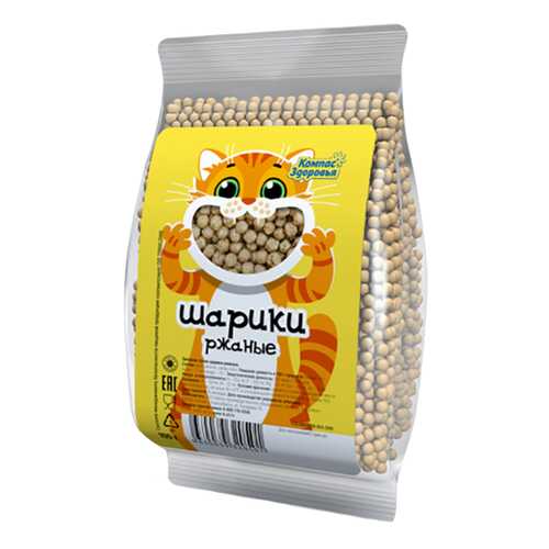 Завтраки сухие Компас Здоровья шарики ржаные 100 г в ВкусВилл
