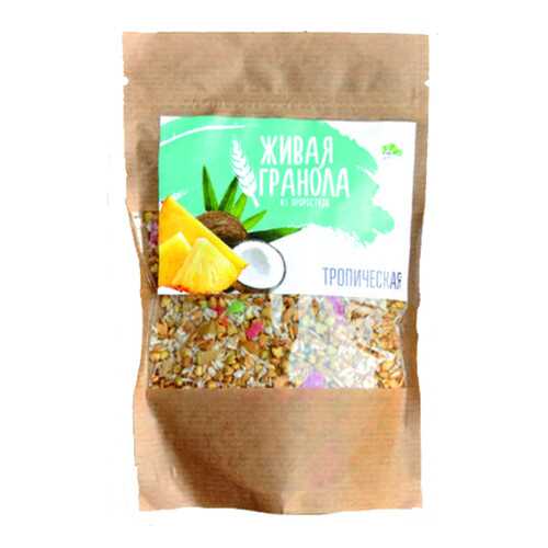 Живая гранола с проростками тропическая 130 г в ВкусВилл