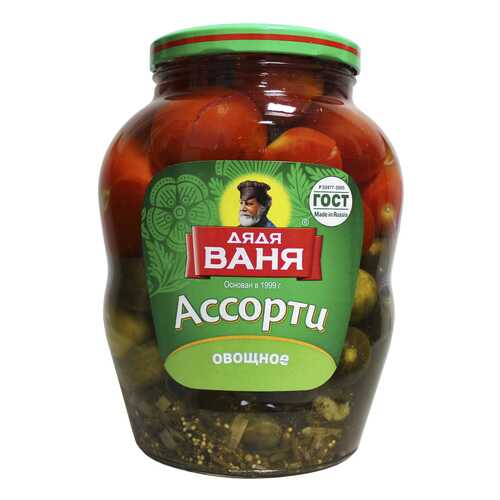 Ассорти Дядя Ваня помидоры и огурцы 1800г в ВкусВилл