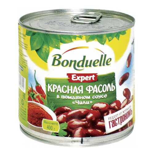 Фасоль Bonduelle красная в соусе чили 400 г в ВкусВилл