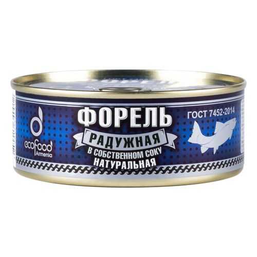 Форель радужная натуральная Ecofood Armenia в собственном соку 250 г в ВкусВилл