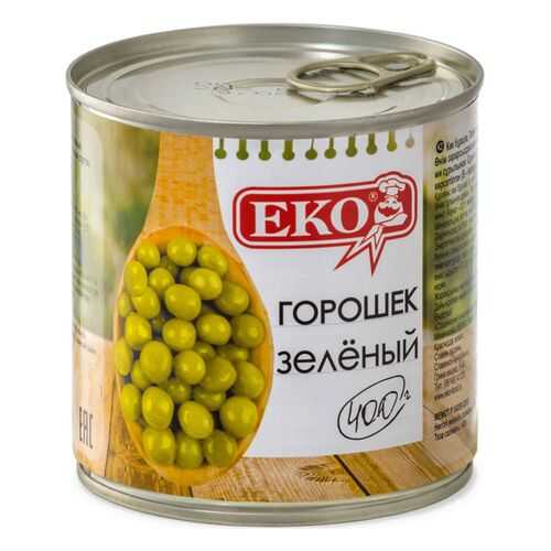 Горошек зеленый Еко из мозговых сортов 400 г в ВкусВилл
