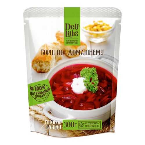 Готовое блюдо DeliLabs борщ по-домашнему 300 г в ВкусВилл
