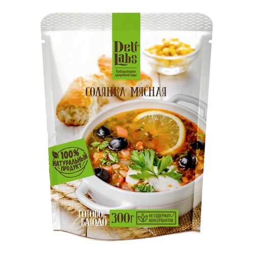 Готовое блюдо DeliLabs солянка мясная 300 г в ВкусВилл