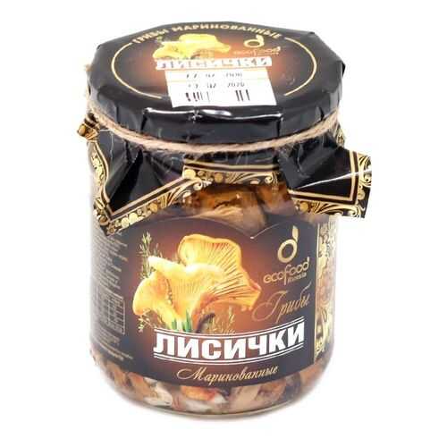 Грибы лисички Ecofood маринованные 520 г в ВкусВилл