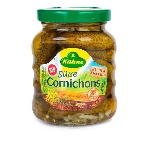 Корнишоны сладкие маринованные Kuhne 180 г, Германия в ВкусВилл
