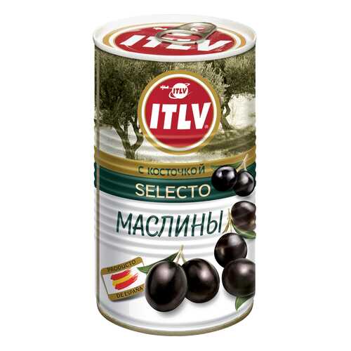 Маслины ITLV с косточкой 0.37 л в ВкусВилл