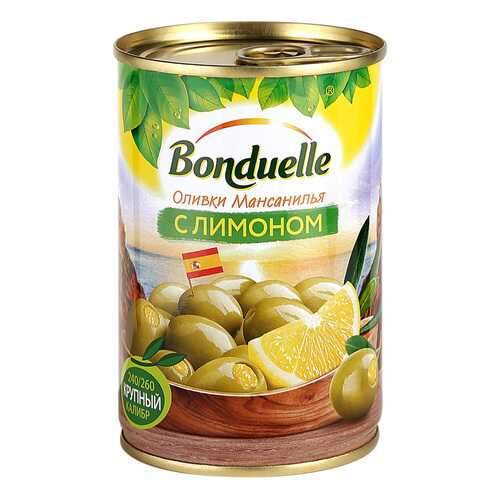 Оливки Bonduelle Мансанилья с лимоном 314мл в ВкусВилл