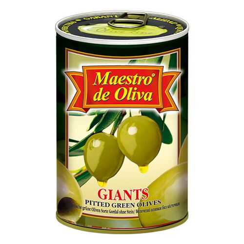Оливки гигантские Maestro de Oliva без косточки 420 г в ВкусВилл