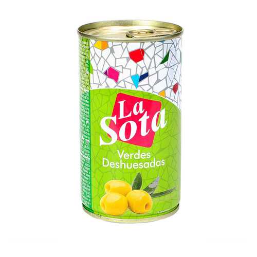 Оливки зеленые La Sota без косточки 350 г в ВкусВилл
