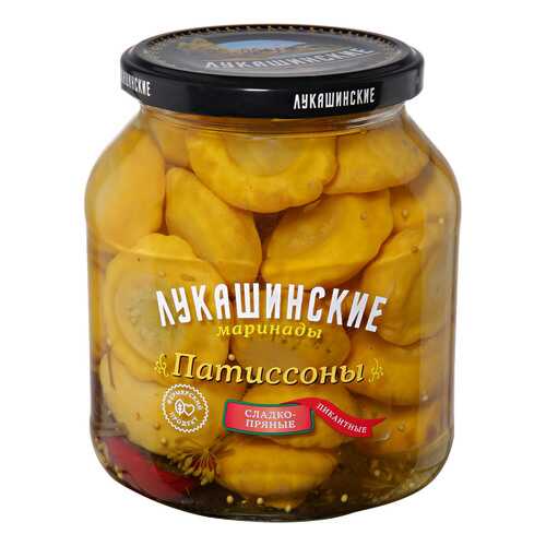 Патиссоны Лукашинские Пикантные маринованные сладко-пряные 670г в ВкусВилл