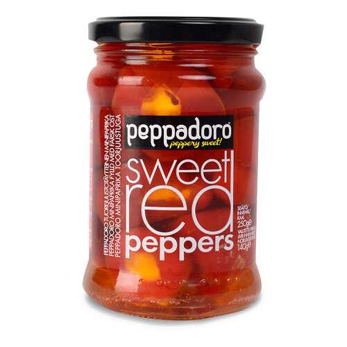 Перец красный сладкий фаршированный сыром Peppadoro 250 г, Греция в ВкусВилл