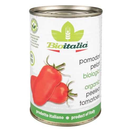 Томаты очищенные Bioitalia в томатном соке целые 400 г в ВкусВилл