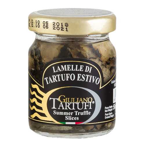 Трюфели Giuliano Tartufi черные резанные слайсы 50 г в ВкусВилл