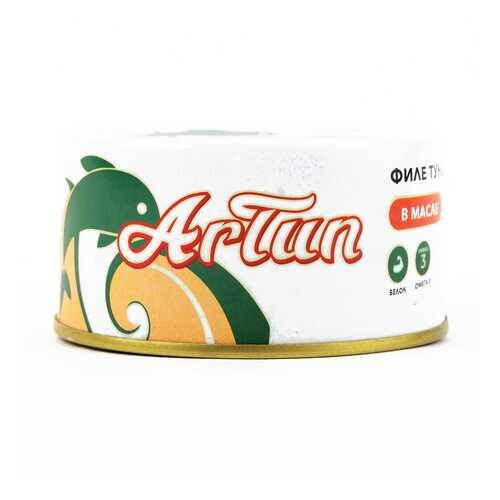 Тунец консервированный ARTUN филе в соевом масле 180 г в ВкусВилл