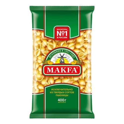 Макаронные изделия Makfa ракушки 400 г в ВкусВилл
