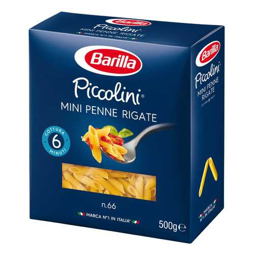 Макароны Barilla mini penne rigate 500 г в ВкусВилл
