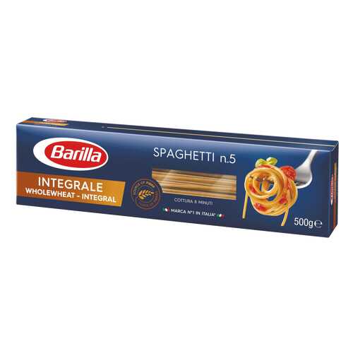 Макароны Barilla spaghetti Integrale №5 500 г в ВкусВилл