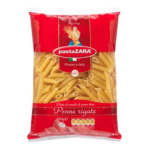 Макароны Pasta Zara №49 перья рифленые 500 г в ВкусВилл