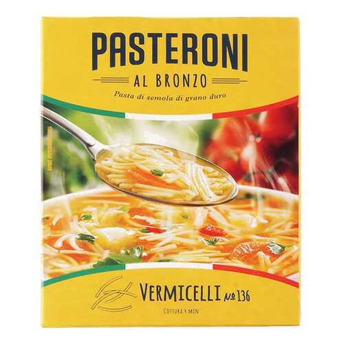 Макароны Pasteroni вермишель n136 400 г в ВкусВилл