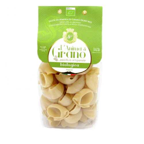 Паста из твердых сортов пшеницы Lumaconi bio L`oro di Gragnano 500 г в ВкусВилл