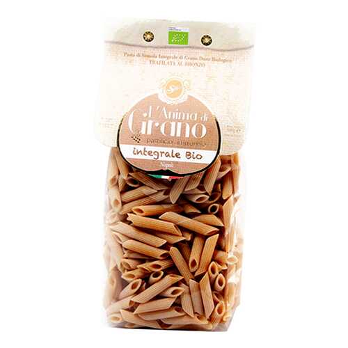 Паста La Bottega из твердых сортов пшеницы penne rigate bio integrali 500 г в ВкусВилл