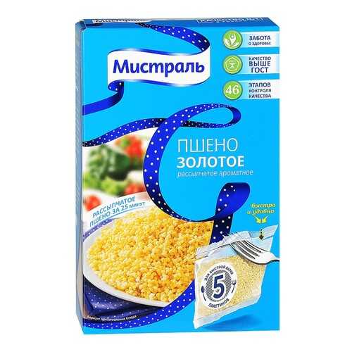 Пшено Мистраль Золотое 5пак*80г в ВкусВилл