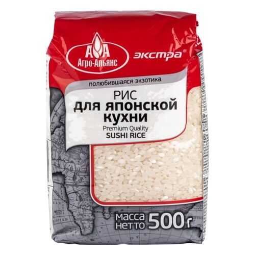 Рис Агро-Альянс для японской кухни 500 г в ВкусВилл