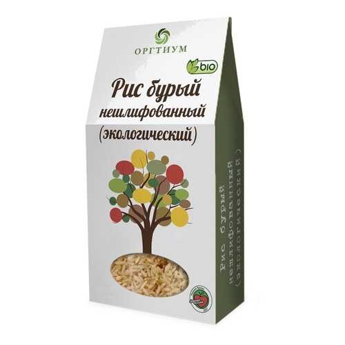 Рис бурый Оргитум нешлифованый экологический 500 г в ВкусВилл