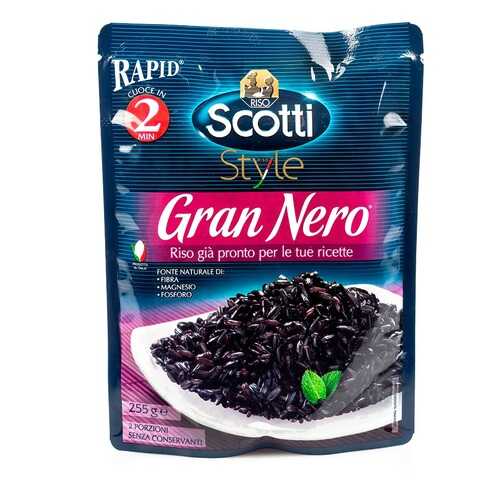 Рис Gran Nero черный готовый к употреблению, Riso Scotti, 255 г, Италия в ВкусВилл