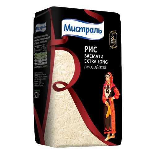 Рис Мистраль басмати 500 г в ВкусВилл