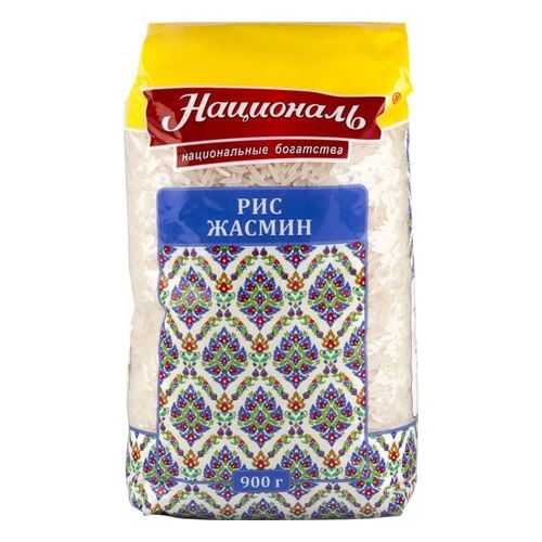 Рис Националь жасмин длиннозерный шлифованный 900 г в ВкусВилл