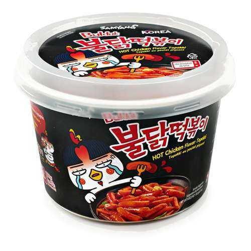 Рисовые палочки Топокки со вкусом острой курицы Булдак Samyang 185 г в ВкусВилл