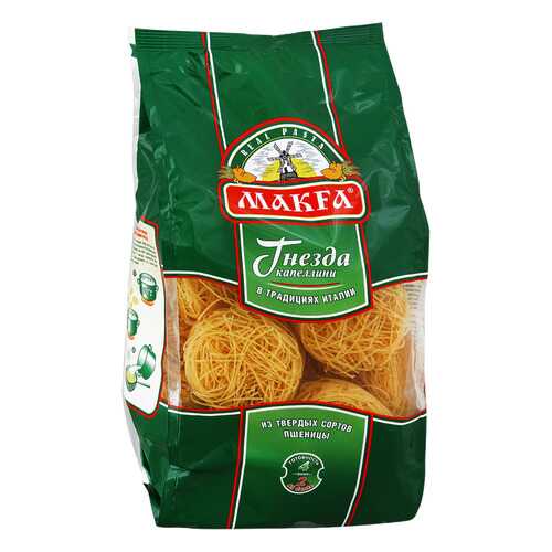 Вермишель Макфа капеллини гнезда 450 г в ВкусВилл