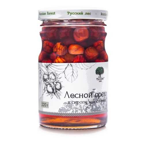 Десерт Русский лес Лесной орех в сиропе шиповника, 220 гр в ВкусВилл